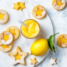Zitronenplätzchen: Rezept mit selbstgemachtem Lemon Curd