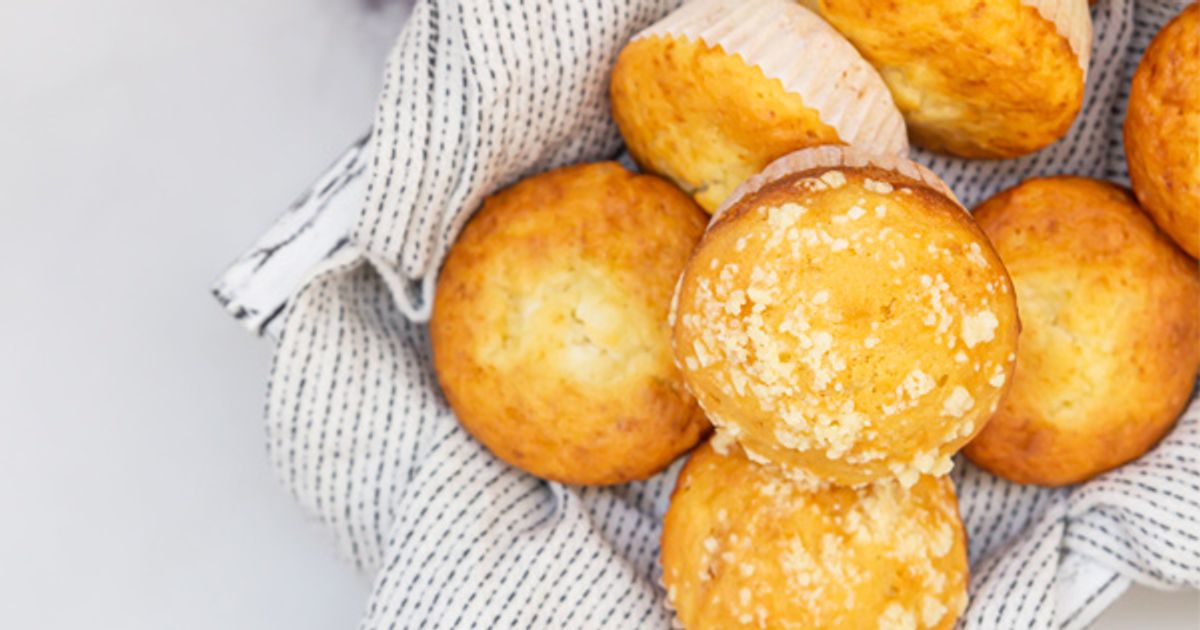 Muffins mit Vanillepudding So saftig! Einfaches Rezept