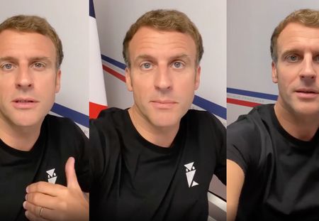 On sait où trouver le mystérieux T-shirt d'Emmanuel Macron