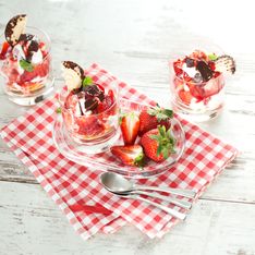 Erdbeer-Schokokuss-Dessert: Himmlisches 15-Minuten-Rezept