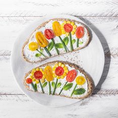 Fête des Mères : une jolie tartine gourmande et fleurie à préparer à vos mamans