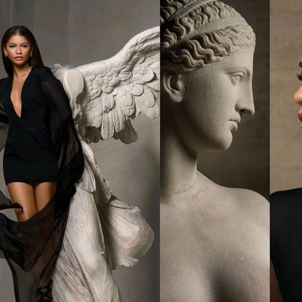 Zendaya shines in the Lancôme campaign at the Louvre Museum on her 27th birthday