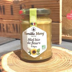 Découvrez le miel bio toutes fleurs d’Anjou, le trésor de ruche de la Famille Mary