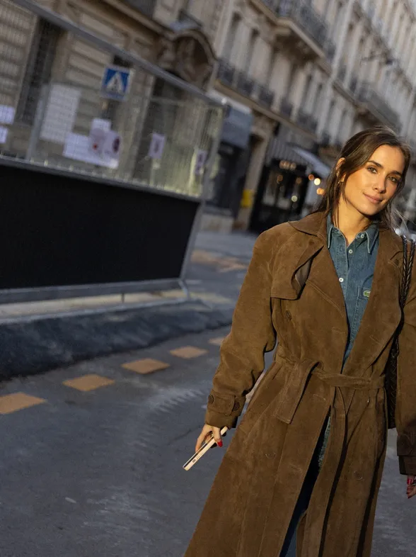 El clon low cost de la gabardina más elegante y calentita de María Pombo está en H&M y está a punto de agotarse