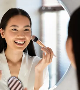 Lorena Álvarez, maquilladora, sobre
el colorete negro: Queda muy natural, da mucha
luminosidad y crea efecto lifting