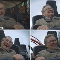 Video/ Prime volte: la reazione della nonna che non è mai stata sulle montagne russe