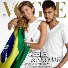 Gisele Bündchen : Sexy en couverture de Vogue avec le footballeur Neymar