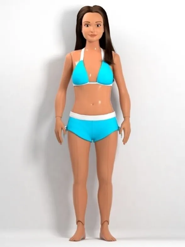 In beeld: indien Barbie® een echte vrouw was, dan zou ze hierop lijken