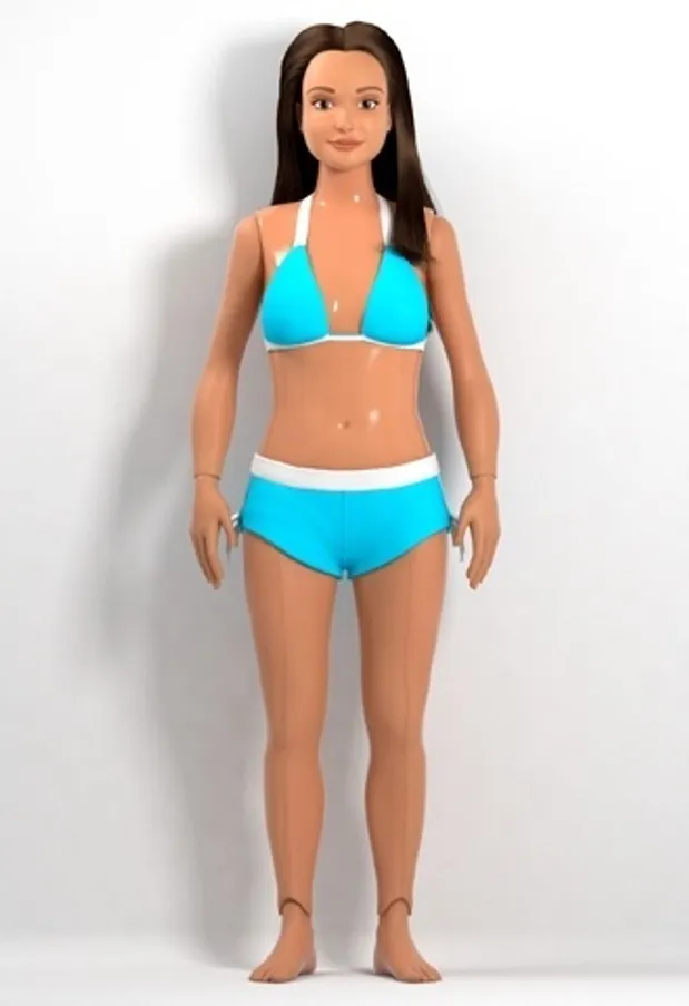 In beeld: indien Barbie&reg; een echte vrouw was, dan zou ze hierop lijken