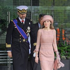 Letizia repite el look de la boda de los Duques de Cambridge durante su visita a Santiago