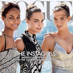 Cara Delevingne, Karlie Kloss et Joan Smalls : Trio de charme en couverture de Vogue