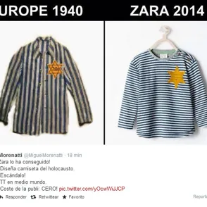 Zara desata la polémica ¿Vuelve la estrella judía?
