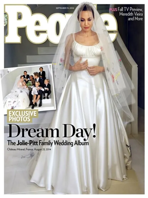 Primeras imágenes de Angelina Jolie vestida de novia