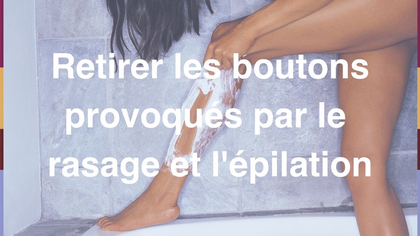 boutons après rasage jambes