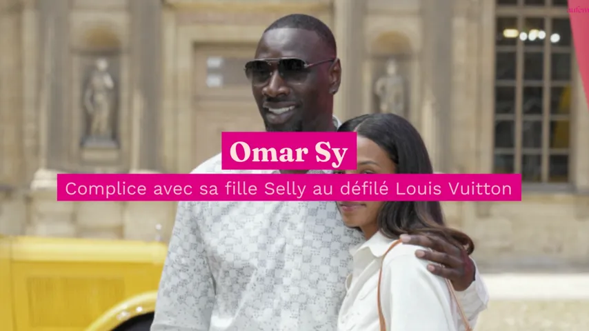 Omar Sy, rare sortie avec sa fille au défilé Louis Vuitton, face à