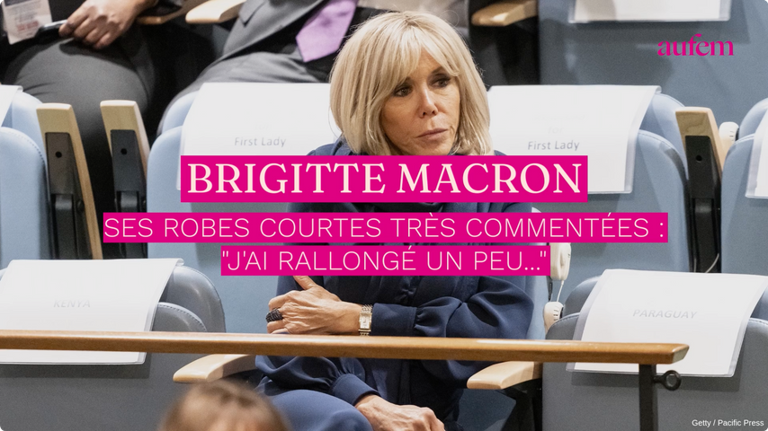 Brigitte Macron en robe en dentelle noire aux découpes sur les