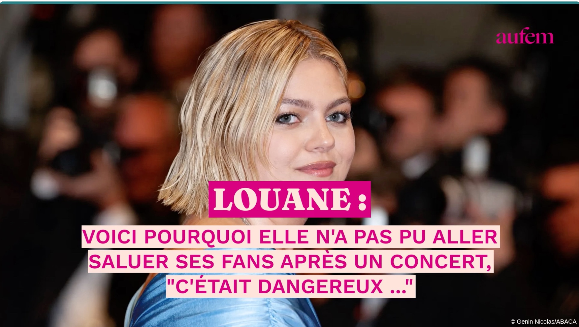 C'était trop dangereux » : les excuses de Louane à ses fans après son  concert à Agde - Voici