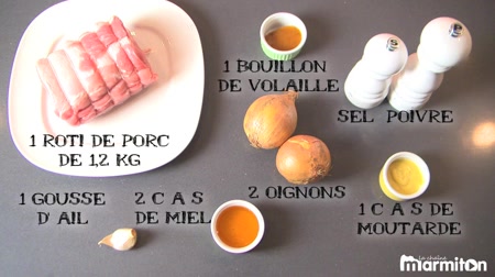 Roti De Porc A La Moutarde Et Au Miel Recette De Roti De Porc A