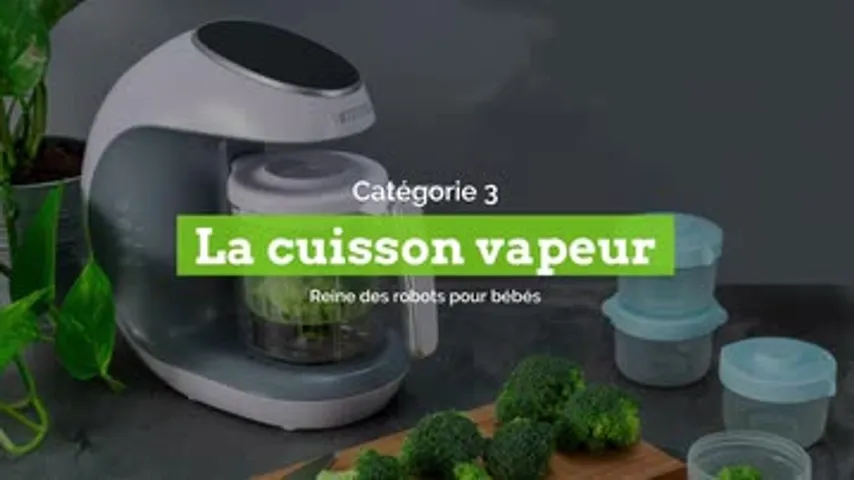 Robot de cuisine avec fonction vapeur et mixeur Cooks Professional pour bébé