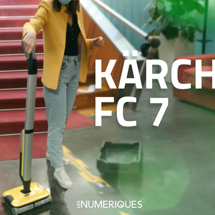 Karcher FC 7 sans fil - Autolaveuse à 4 rouleaux alimentée par